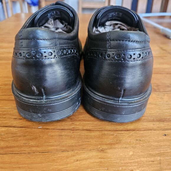 ECCO Lisbon Brogue Tie Wingtip Men’s Dress Shoe Black Size US 11 EU 45 - Picture 5 of 8